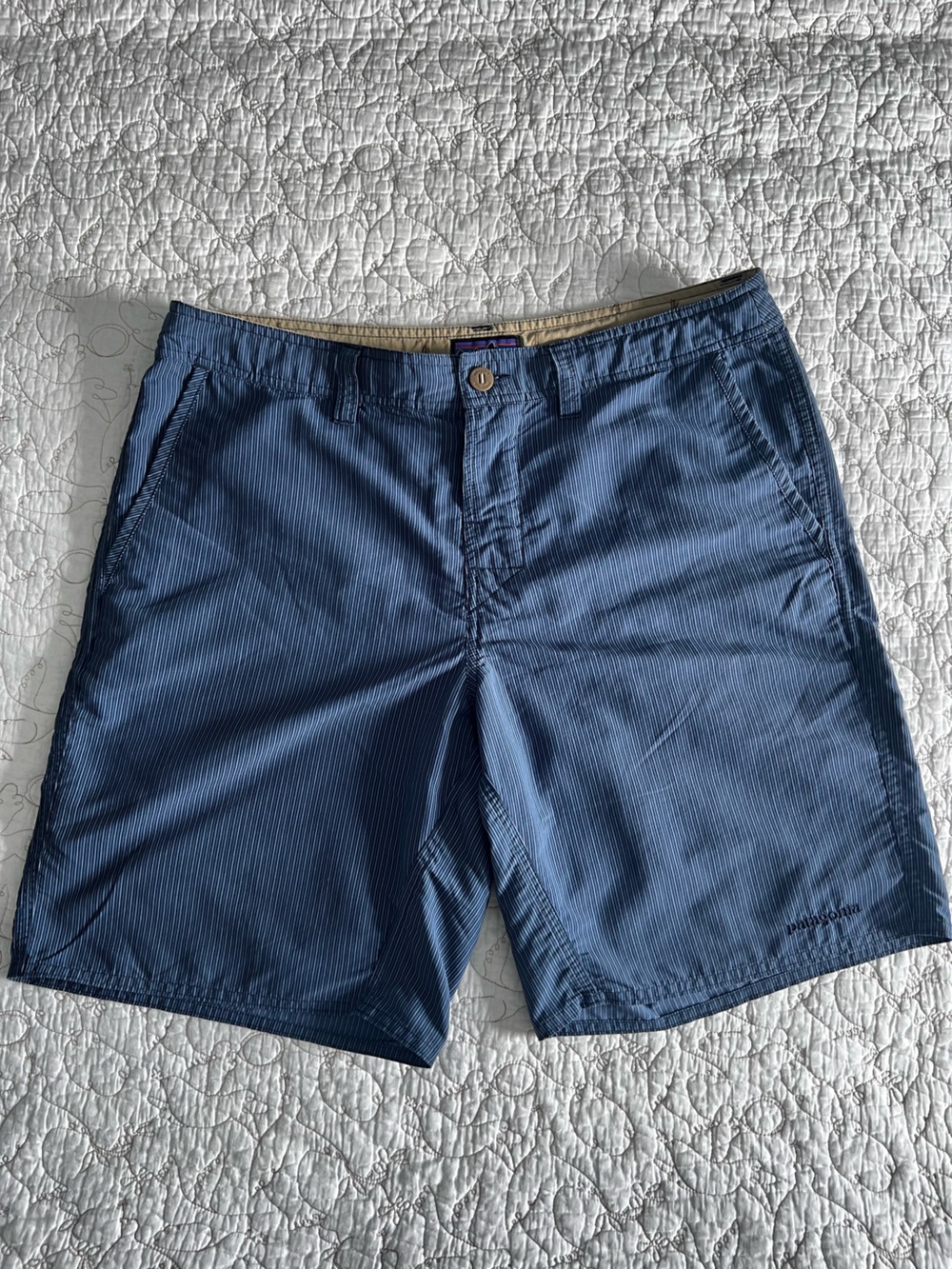 Patagonia Blue Striped Men's Shorts
